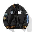 画像7:  men's MLBNY New York Yankees ma1 air force casual pilot jacketbaseball uniform jacket blouson　ユニセッ クス男女兼用MLBNYニューヨークヤンキースMA-1パイロットジャケットスタジアムジャンパー スタジャン ジャケットブルゾン (7)
