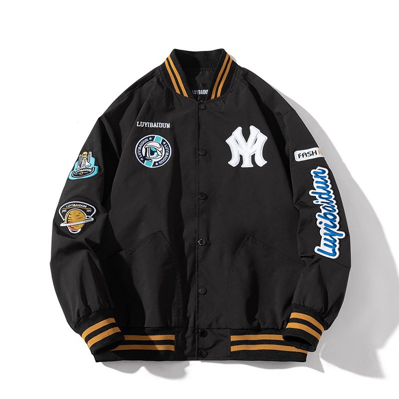 画像12:  men's MLBNY New York Yankees ma1 air force casual pilot jacketbaseball uniform jacket blouson ユニセッ クス男女兼用MLBNYニューヨークヤンキースMA-1パイロットジャケットスタジアムジャンパー スタジャン ジャケットブルゾン (12)
