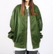 画像8: Cactus Flying embroidery Loose jacket baseball uniform jacket blouson　ユニセッ クス男女兼用カクタスサボテン刺繍オーバーサイズジャケットスタジアムジャンパー スタジャン ジャケットブルゾン (8)