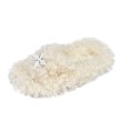 画像11:  cross pin fur sandals slippers 　クロスピン付きモコモコファーサンダルスリッパ    (11)