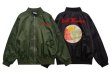 画像5: Cactus Flying embroidery Loose jacket baseball uniform jacket blouson　ユニセッ クス男女兼用カクタスサボテン刺繍オーバーサイズジャケットスタジアムジャンパー スタジャン ジャケットブルゾン (5)