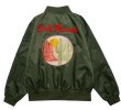 画像1: Cactus Flying embroidery Loose jacket baseball uniform jacket blouson　ユニセッ クス男女兼用カクタスサボテン刺繍オーバーサイズジャケットスタジアムジャンパー スタジャン ジャケットブルゾン (1)