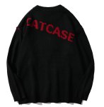 画像3: Unisex heart applique Heart Choice sweater knit  ユニセックス 男女兼用 ハートアップリケ セーター ニット  (3)