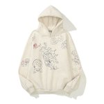 画像3: Rick and Morty Graffiti Paint  Long sleeve Hoodie 男女兼用 ユニセックス リック・アンド・モーティ落書きペイント フーディー ペイント パーカー (3)
