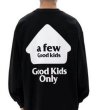 画像1: AFGK LOGO LONG SLEEVE T-SHIRT  ユニセックス男女兼用AFGKロゴ長袖Tシャツ (1)