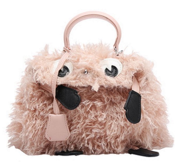 画像1: plush little monster fur tote shoulder hand bag　リトルモンスターファートートショルダーバッグ (1)