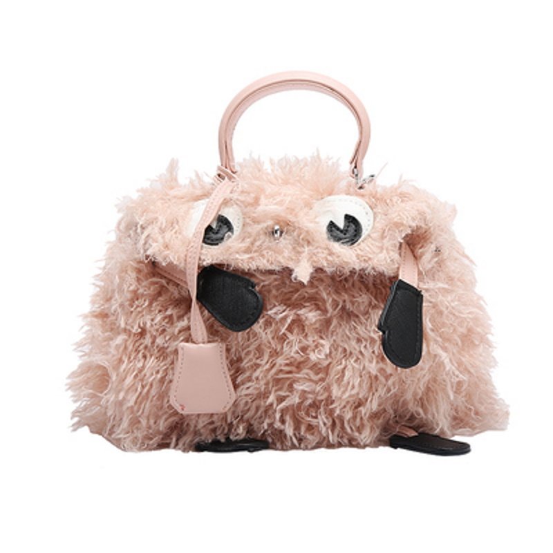 画像13: plush little monster fur tote shoulder hand bag doll bag リトルモンスターファートートショルダーバッグ (13)