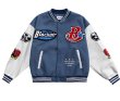 画像3: alphabet towel embroidered jacket baseball uniform jacket blouson　ユニセッ クス男女兼用アルファベットロゴ刺繍ジャケットスタジアムジャンパー スタジャン ジャケットブルゾン (3)