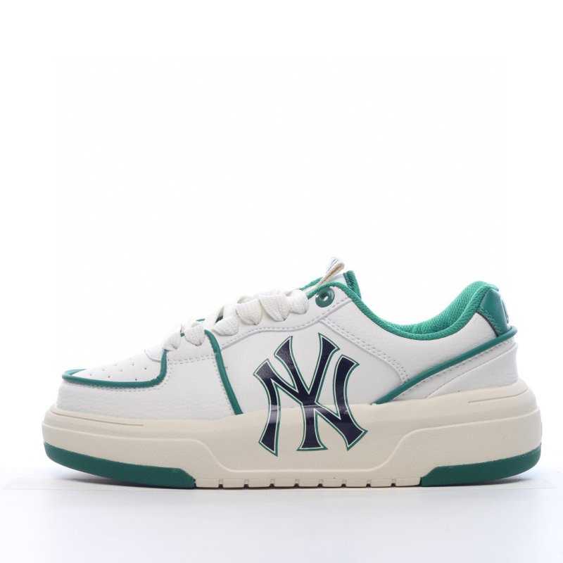 画像2:  Men's MLB NY  boston red sox LACE-UP LEATHER  SNEAKERS  shoes 　ユニセックス男女兼用MLB NYニューヨークヤンキース&ボストンレッドソックスレースアップレザースニーカー カジュアル シューズ (2)
