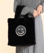 画像6: Smile Bijou & Pearl fur tote shoulder bag hand bag　スマイルビジュー＆パールファートートショルダーバッグ (6)