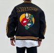 画像7: jesus and skateboard embroidery jacket baseball uniform jacket blouson　ユニセッ クス男女兼用ジーザス&スケートボード刺繍ジャケットスタジアムジャンパー スタジャン ジャケットブルゾン (7)