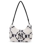 画像2: MLB NY armpit fur tote shoulder bag hand bag　MLB NYアンダーアームファートートショルダーバッグ (2)