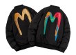 画像3: Back graphic M print bomber jacket blouson jacket baseball uniform jacket blouson　ユニセックス男女兼用バックMグラフィックブルゾンMA-1ジャケットスタジアムジャンパー スタジャン ジャケット (3)