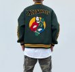 画像9: jesus and skateboard embroidery jacket baseball uniform jacket blouson　ユニセッ クス男女兼用ジーザス&スケートボード刺繍ジャケットスタジアムジャンパー スタジャン ジャケットブルゾン (9)