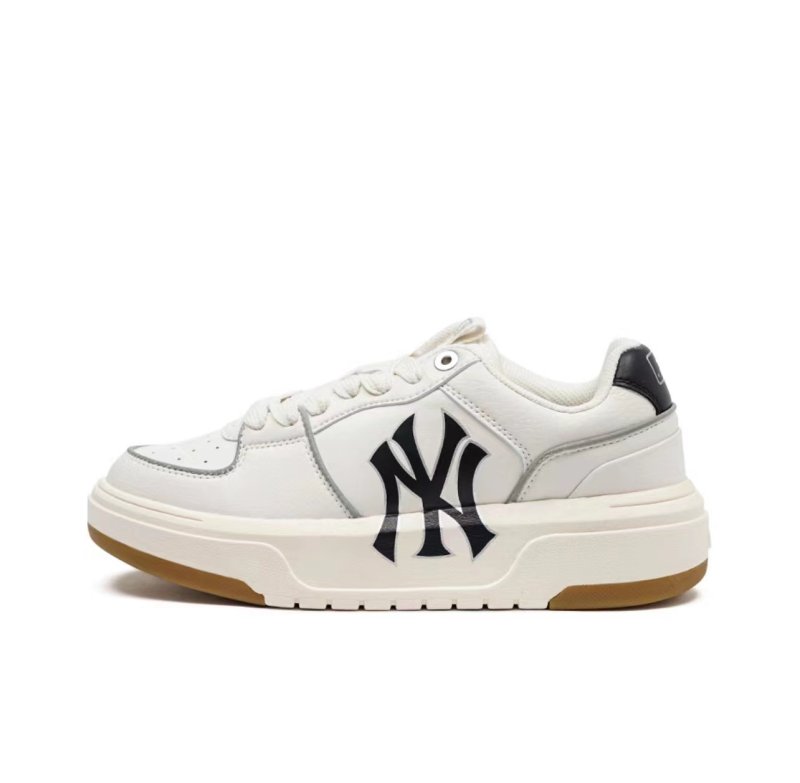 画像3:  Men's MLB NY  boston red sox LACE-UP LEATHER  SNEAKERS  shoes 　ユニセックス男女兼用MLB NYニューヨークヤンキース&ボストンレッドソックスレースアップレザースニーカー カジュアル シューズ (3)