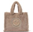 画像1: Smile Bijou & Pearl fur tote shoulder bag hand bag　スマイルビジュー＆パールファートートショルダーバッグ (1)