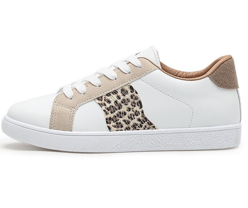 画像1: Woman's cross-border exclusively for leopard print lace-up  sneakers  クロスボーダー ヒョウ柄  レースアップ スニーカー (1)