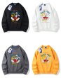 画像2: NASA×Rabbit Print Long sleeve Pullover Trainer  男女兼用 ユニセックス NASAナサ×ラビットペイント スエットトレーナー (2)