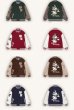 画像5: PCMY "WR" Mr. Rabbit College jacket baseball uniform jacket blouson　ユニセッ クス男女兼用ラビット刺繍ベースボールカレッジジャケットスタジアムジャンパー スタジャン ジャケットブルゾン (5)