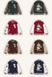 画像5: PCMY "WR" Mr. Rabbit College jacket baseball uniform jacket blouson　ユニセッ クス男女兼用ラビット刺繍ベースボールカレッジジャケットスタジアムジャンパー スタジャン ジャケットブルゾン (5)