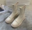 画像4: Woman's pearl Chelsea short boots　パール付きレザーアンクルブーツショートブーツ (4)