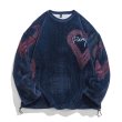 画像2: heart fleece pullover Long sleeve  Trainer  男女兼用 ユニセックス ハートフリースプルオーバジャケット トレーナー (2)