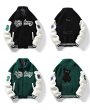 画像6: NASA x Bear kaws velvet fleece blouson  baseball uniform jacket blouson　ユニセッ クス男女兼用NASA×ベアカウズ ベルベットフリースブルゾンジャケットスタジアムジャンパー スタジャン ジャケットブルゾン (6)