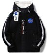 画像3: NASA x Lamb fleece  baseball uniform jacket blouson　ユニセッ クス男女兼用NASA × ラム フリースジャケットスタジアムジャンパー スタジャン ジャケットブルゾン (3)