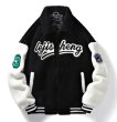 画像7: NASA x Bear kaws velvet fleece blouson  baseball uniform jacket blouson　ユニセッ クス男女兼用NASA×ベアカウズ ベルベットフリースブルゾンジャケットスタジアムジャンパー スタジャン ジャケットブルゾン (7)