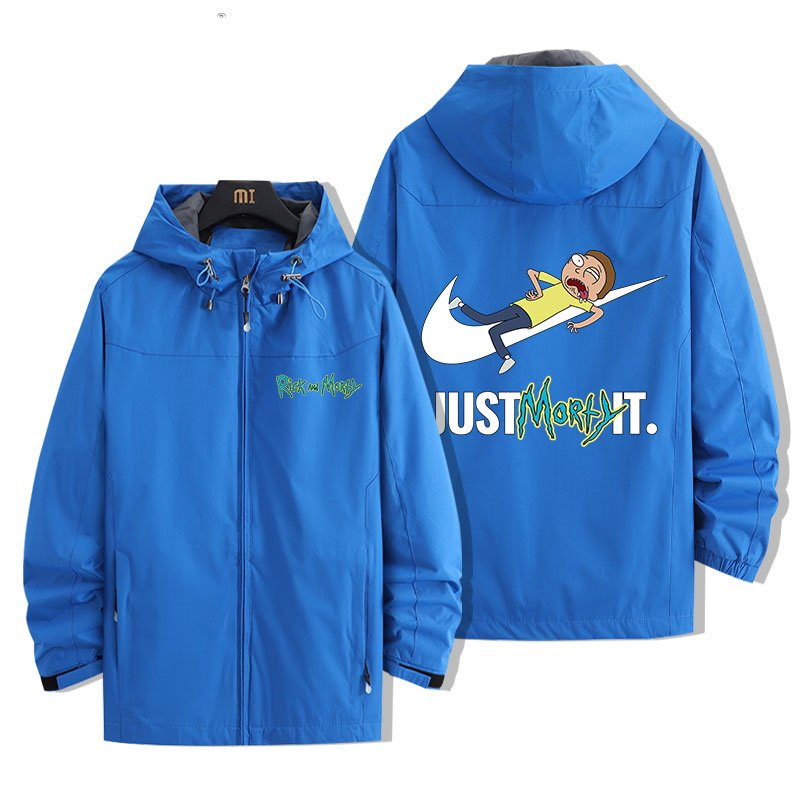 画像10: Rick and Morty windbreaker jacket blouson ユニセッ クス男女兼用Rick and Mortyリック・アンド・モーティウインドブレーカーブルゾンジャケットスタジアムジャンパー スタジャン ジャケットブルゾン (10)