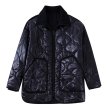 画像6: black stand collar quilted half coat Jacket　ブラックキルティングスタンドカラーハーフコート ジャケット (6)