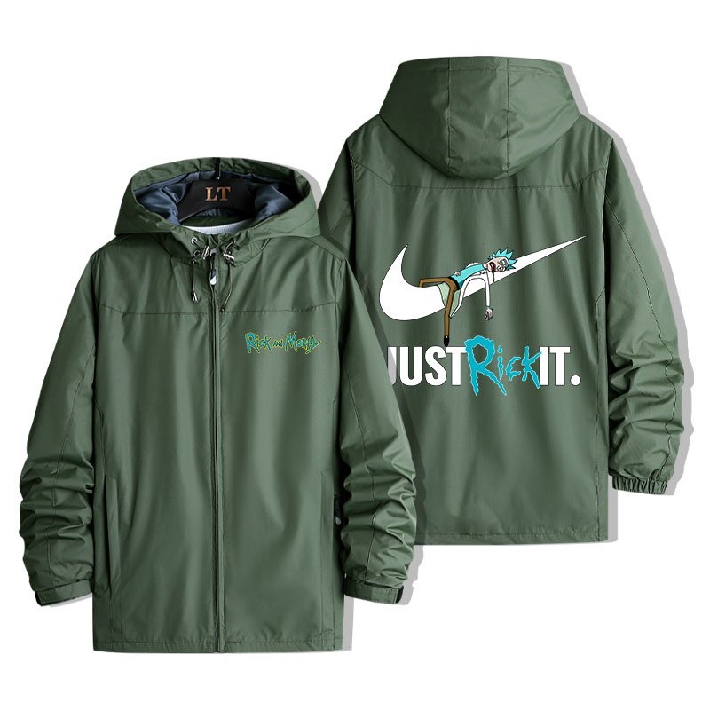 画像3: Rick and Morty windbreaker jacket blouson ユニセッ クス男女兼用Rick and Mortyリック・アンド・モーティウインドブレーカーブルゾンジャケットスタジアムジャンパー スタジャン ジャケットブルゾン (3)