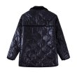 画像8: black stand collar quilted half coat Jacket　ブラックキルティングスタンドカラーハーフコート ジャケット (8)