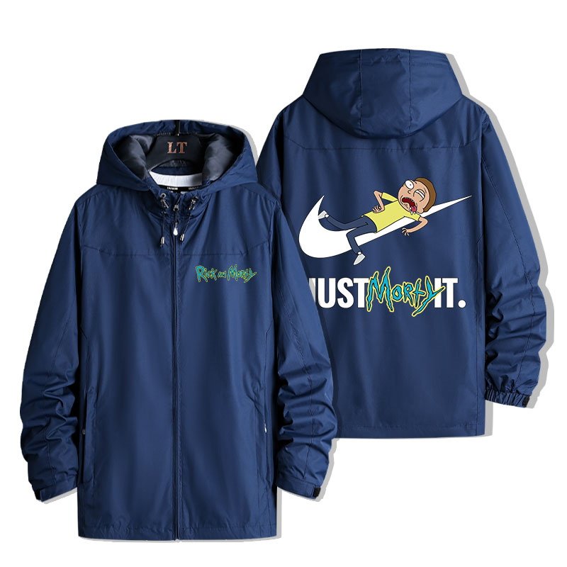 画像8: Rick and Morty windbreaker jacket blouson ユニセッ クス男女兼用Rick and Mortyリック・アンド・モーティウインドブレーカーブルゾンジャケットスタジアムジャンパー スタジャン ジャケットブルゾン (8)