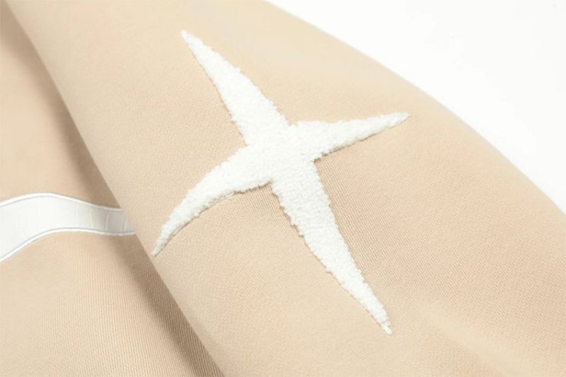 画像10: star zip up embroidery baseball uniform jacket blouson ユニセッ クス男女兼用スター刺繍ジップアップベースボールカレッジジャケットスタジアムジャンパー スタジャン ジャケットブルゾン (10)