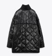 画像7: black stand collar quilted half coat Jacket　ブラックキルティングスタンドカラーハーフコート ジャケット (7)