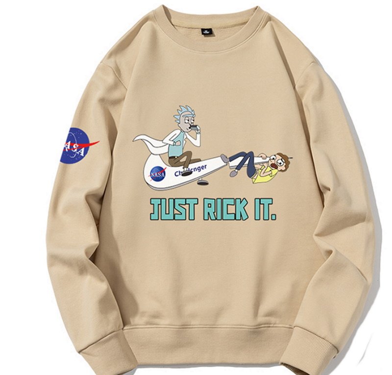 画像4: NASA×Rick and Morty just rick it printed pullover Long sleeve  Trainer  男女兼用 ユニセックス ナサ×リック&モーティjust rick it プリントプルオーバトレーナー (4)