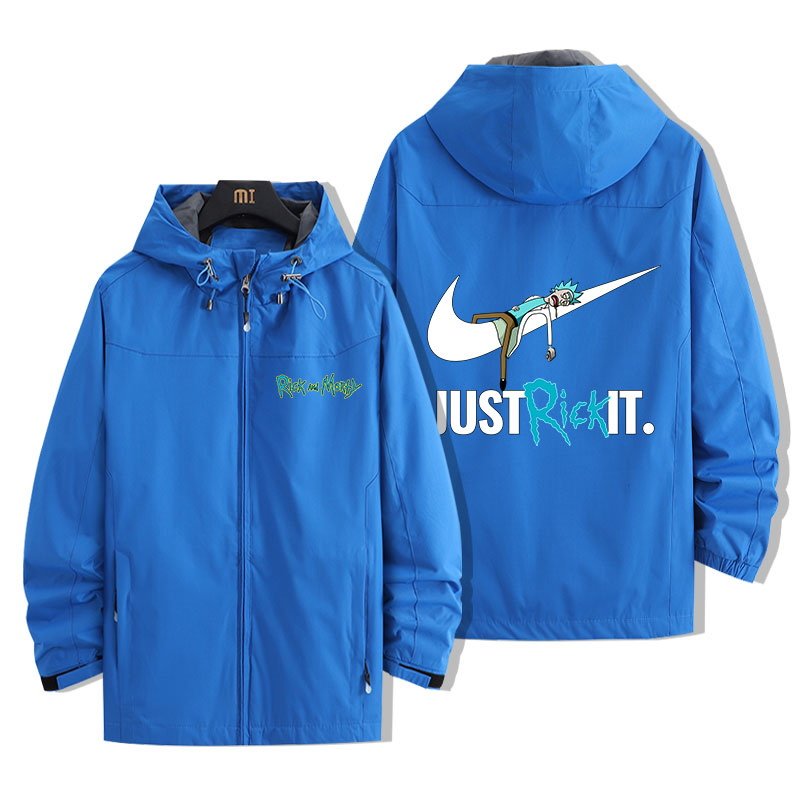 画像9: Rick and Morty windbreaker jacket blouson ユニセッ クス男女兼用Rick and Mortyリック・アンド・モーティウインドブレーカーブルゾンジャケットスタジアムジャンパー スタジャン ジャケットブルゾン (9)