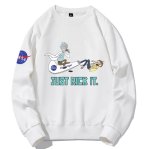 画像1: NASA×Rick and Morty just rick it printed pullover Long sleeve  Trainer  男女兼用 ユニセックス ナサ×リック&モーティjust rick it プリントプルオーバトレーナー (1)