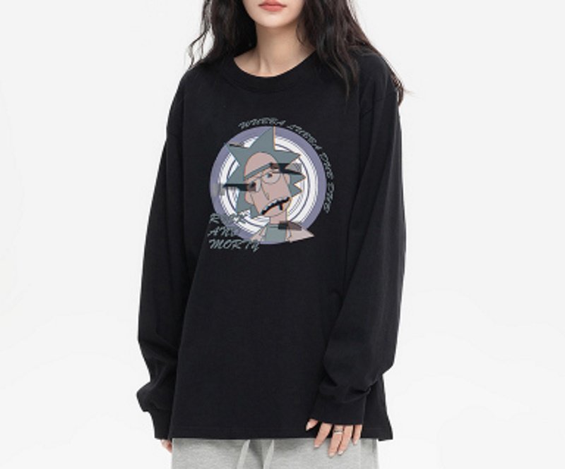 画像5: Rick and Morty long-sleeved T-shirt ユニセックス男女兼用リック・アンド・モーティ 長袖Tシャツ (5)