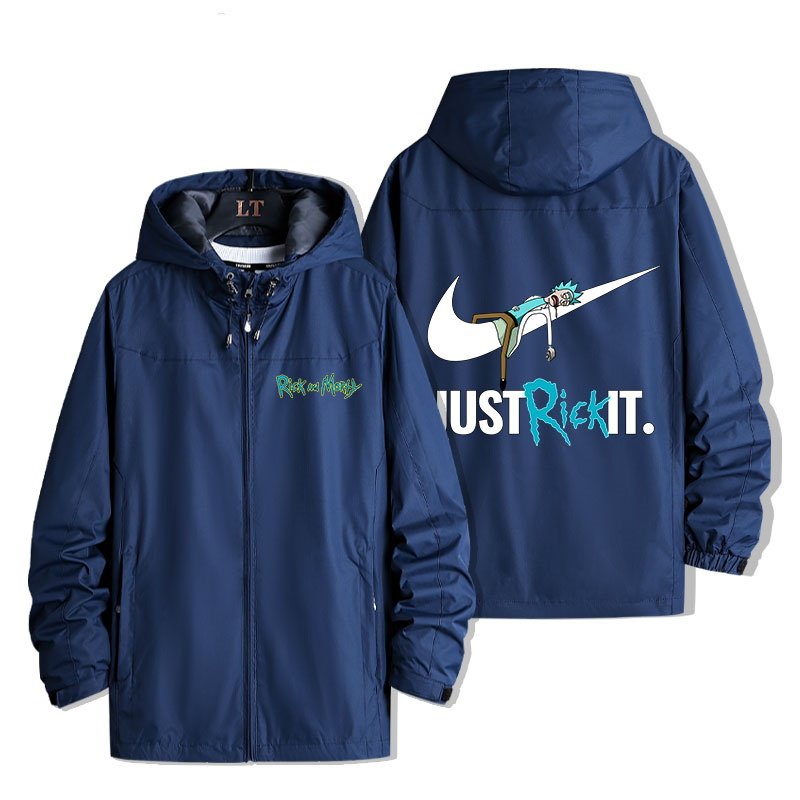 画像7: Rick and Morty windbreaker jacket blouson ユニセッ クス男女兼用Rick and Mortyリック・アンド・モーティウインドブレーカーブルゾンジャケットスタジアムジャンパー スタジャン ジャケットブルゾン (7)