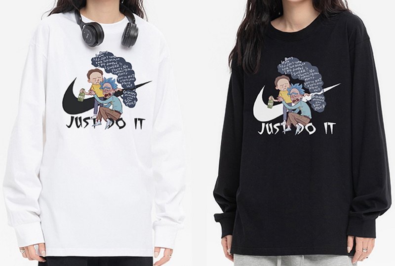 画像8: Rick and Morty long-sleeved T-shirt ユニセックス男女兼用リック・アンド・モーティ 長袖Tシャツ (8)
