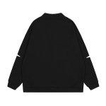 画像5: star zip up embroidery baseball uniform jacket blouson　ユニセッ クス男女兼用スター刺繍ジップアップベースボールカレッジジャケットスタジアムジャンパー スタジャン ジャケットブルゾン (5)