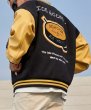 画像4: American street hockey stitching towel embroidered flocking jacket baseball uniform jacket blouson　ユニセッ クス男女兼用ストリート ホッケースタジアムジャンパー スタジャン ジャケットブルゾン (4)