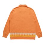 画像4: Star Braid & Back Baroque Logo Zipper Cardigan Sweater jacket blouson　ユニセッ クス男女兼用スター編み込み＆バックバロックロゴジッパーカーディガンセーター ジャケット (4)