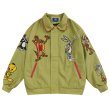 画像3: SALE セール Bugs Bunny & Looney Tunes Friends Zip-up Jacket baseball uniform jacket blouson ユニセックス男女兼用 バックスバニー ＆ ルーニーテューンズ 仲間 刺繍 スタジャン ジャケットブルゾン (3)