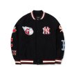 画像2: 22 Men's MLB NY woolen baseball uniform jacket blouson black　ユニセックス　男女兼用スタジアムジャンパー ジャケットブルゾン (2)