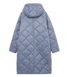 画像3: quilted hood long down coat Jacket　キルティングダウンフードロングコート ジャケット (3)