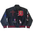 画像1: DEANREB Skull baseball uniform jacket varsity letterman jacket Stadium jumper ユニセックス 男女兼用 スカル 飛行機 ユニフォームスタジアムジャンパー ジャケット ブルゾン スタジャン (1)