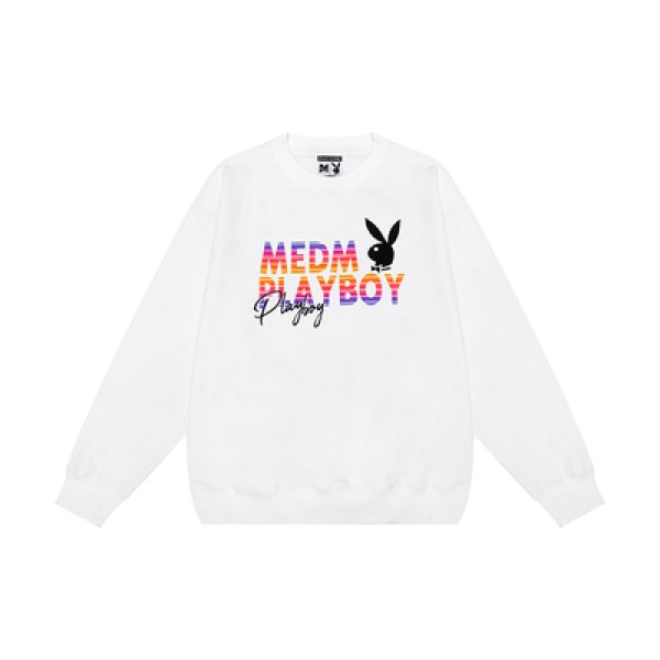 画像1: 22FW M.E.D.M MEDM Playboy Part.2 sweatshirt ユニセックス 男女兼用 プレイボーイ コラボ  ロゴ スウェット トレーナー  MR. ENJOY DA MONEY ミスターエンジョイダマネー (1)